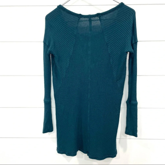 Free People Ventura Thermal Top in Peacock Blue Size XS - Picture 7 of 11